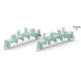 WAGO 288-002 Universal mounting foot; snap-fit type; suitable for DIN 15, 35 and 32 rails - Rittbul