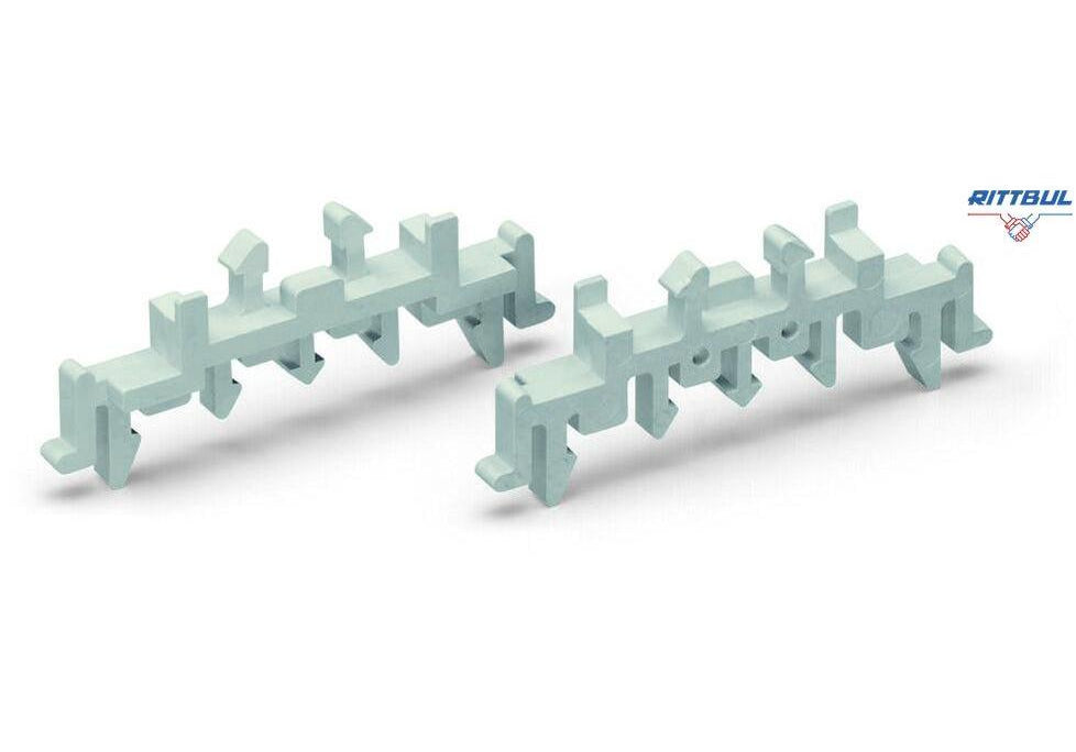 WAGO 288-002 Universal mounting foot; snap-fit type; suitable for DIN 15, 35 and 32 rails - Rittbul