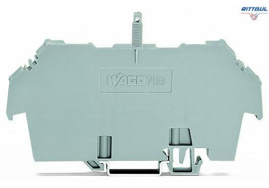 WAGO 709-167 Cover carrier; Type 1; incl. fixing/retaining screws and knurled nut; suitable for 279 to 282 and 880 Series rail-mounted termin - Rittbul