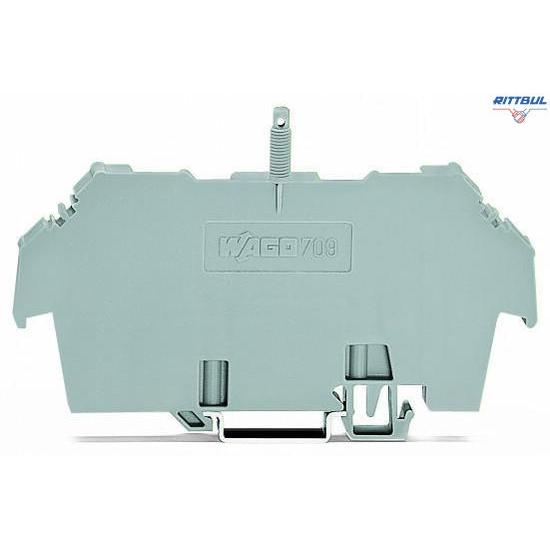 WAGO 709-167 Cover carrier; Type 1; incl. fixing/retaining screws and knurled nut; suitable for 279 to 282 and 880 Series rail-mounted termin - Rittbul