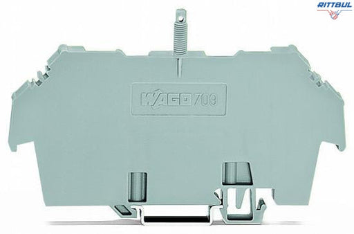 WAGO 709-167 Cover carrier; Type 1; incl. fixing/retaining screws and knurled nut; suitable for 279 to 282 and 880 Series rail-mounted termin - Rittbul
