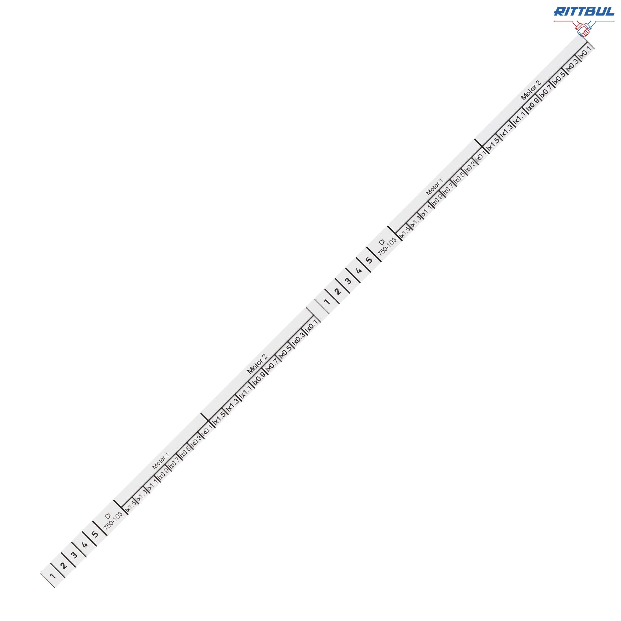 WAGO 709-178 Маркираща лента, ширина 7,5мм, бяла, L=50м - Rittbul