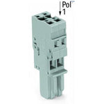 WAGO 769-102 1-conductor female plug; 4 mm2; 2-pole; 4,00 mm2; gray - Rittbul