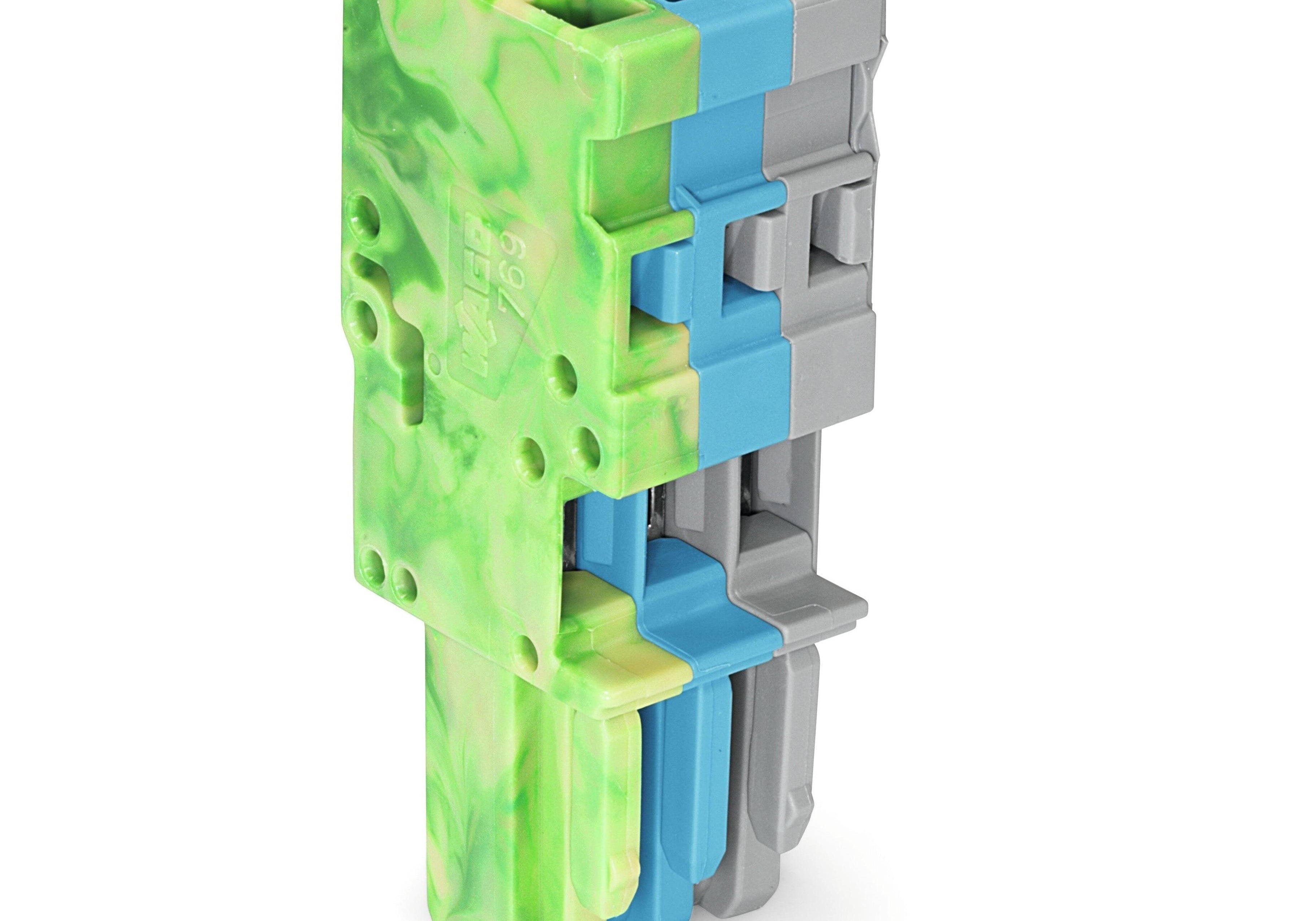 WAGO 769-103/000-039 1-conductor female plug; 4 mm2; 3-pole; 4,00 mm2; green-yellow, blue, gray - Rittbul