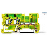WAGO 769-257 2-conductor/1-pin ground carrier terminal block; for DIN-rail 35 x 15 and 35 x 7.5; 4 mm2; CAGE CLAMP®; 4,00 mm2; green-yellow - Rittbul