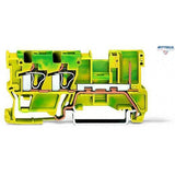 WAGO 769-257 2-conductor/1-pin ground carrier terminal block; for DIN-rail 35 x 15 and 35 x 7.5; 4 mm2; CAGE CLAMP®; 4,00 mm2; green-yellow - Rittbul