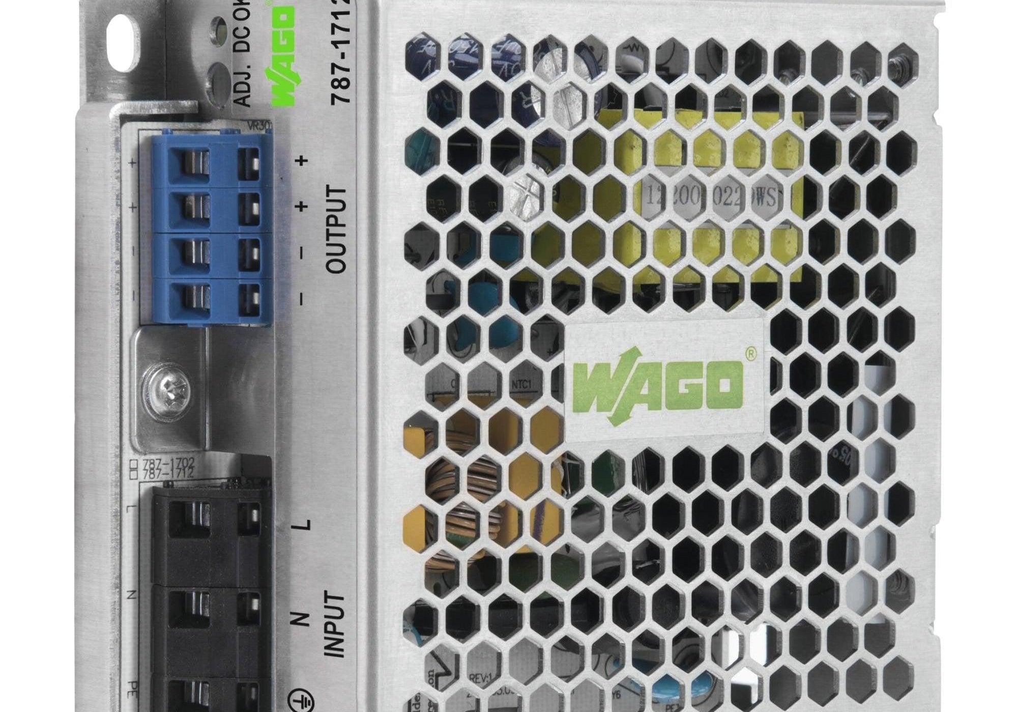WAGO 787-1712 Захранване с перфориран корпус, 24 VDC, 2.5 A, 60 W - Rittbul