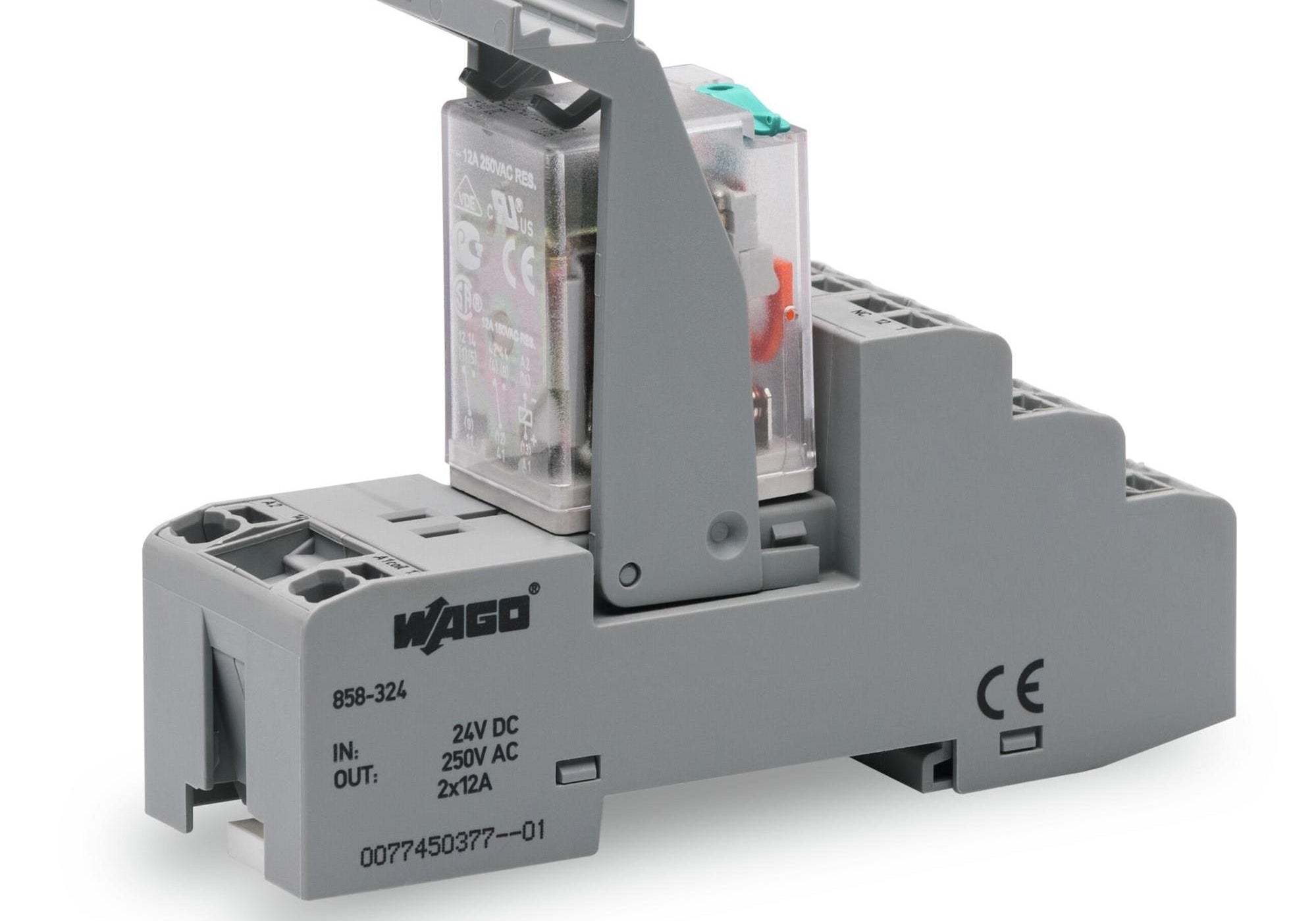 WAGO 858-324 Релеен модул; 24 VDC; 2СО 12A - Rittbul
