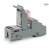 WAGO 858-528 Socket with industrial relay; Coil voltage: AC 230 V; 2 changeover contacts - Rittbul