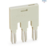 WAGO 859-408 Push-in type jumper bar; 8-way; Nominal current 18 A; insulated - Rittbul