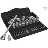 WERA 05004047001 Комплект инструменти с тресчотка Zyklop Metal 3/8“ - 29 части - Rittbul