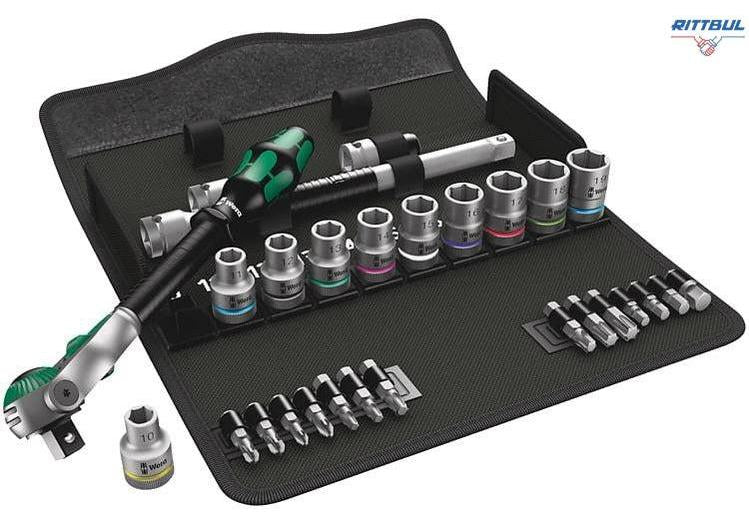 WERA 05004076001 Комплект инструменти с тресчотка Zyklop Speed 1/2“ - 28 части - Rittbul