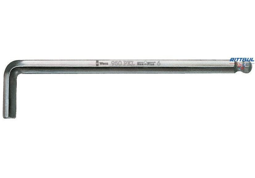 WERA 05022056001 Ключ имбусен шестостен 3.0 мм х 126 мм, хромиран - Rittbul