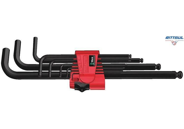 WERA 05022086001 Комплект шестостенни ключове BlackLaser (9 броя), 1.5 - 10 мм - Rittbul