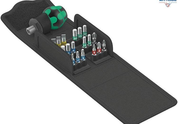 WERA 05057471001 Комплект ръкохватка с битове KK Stubby 1 (19 части) - Rittbul