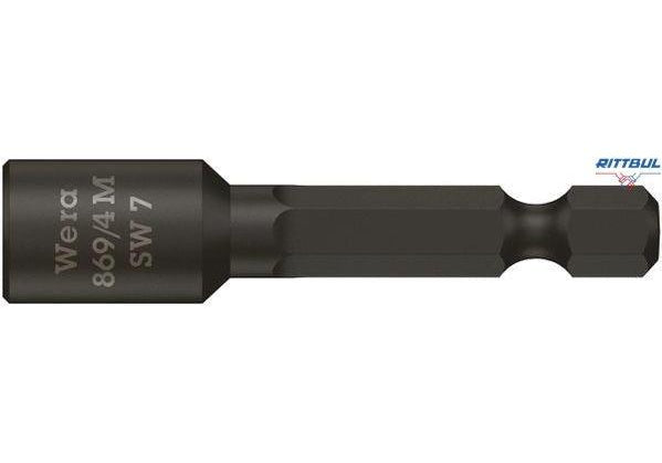 WERA 05060422001 Магнитен накрайник 869/4 M SW 7,0 x 50,0 мм - Rittbul