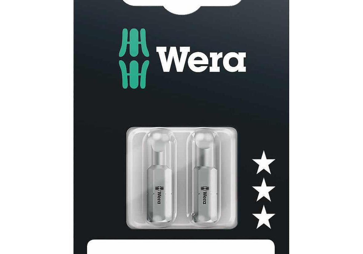 WERA 05073301001 Комплект накрайници 1.0 х 5.5 х 25 мм + 1.2 х 6.5 х 25 мм - Rittbul