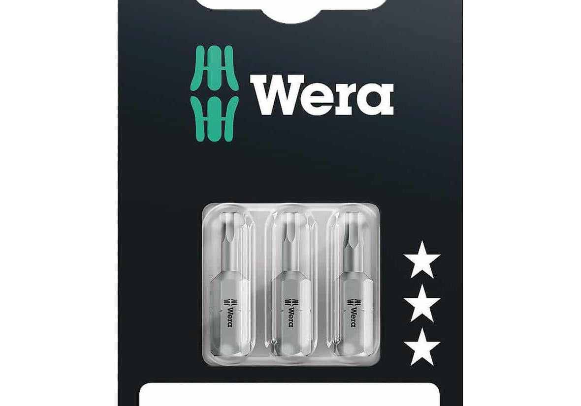 WERA 05073344001 Комплект накрайници шестостени 4.0/5.0/6.0 x 25 мм (3 части) - Rittbul