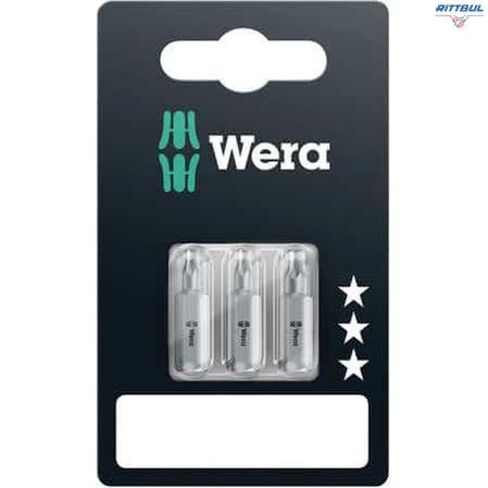 WERA 05073375001 Комплект накрайници TX 10/TX 15/TX 20 x 25 мм (3 части) - Rittbul