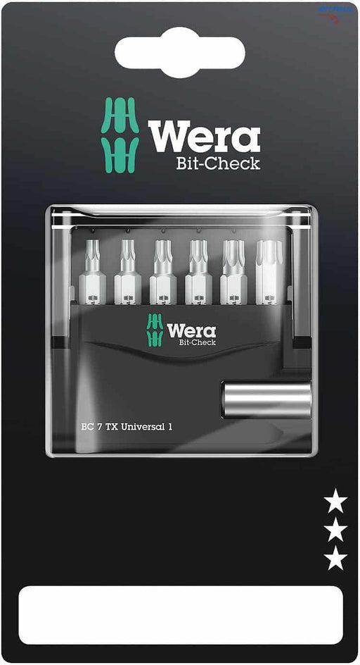 WERA 05073404001 Комплект битове Torx (7 части) - Rittbul