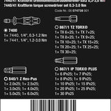 WERA 05074738001 Комплект динамометрични отвертки 0.3 -3.0 Nm