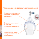 Ledvance 4058075560857 Антибактериална LED лампа CLA60 8.5W 806LM E27 - Rittbul