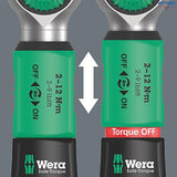 WERA 05075830001 Динамомeтричен ключ Safe-Torque A 1 с тресчотка и вложки 1/4", 2 - 12 Nm (10 части)